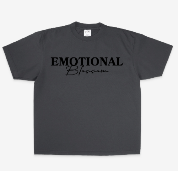 Emotional Blossom Oversized Heavyweight TEE (Gray)