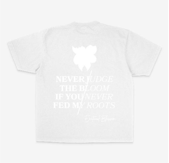 Emotional Blossom Oversized Heavyweight TEE (White)