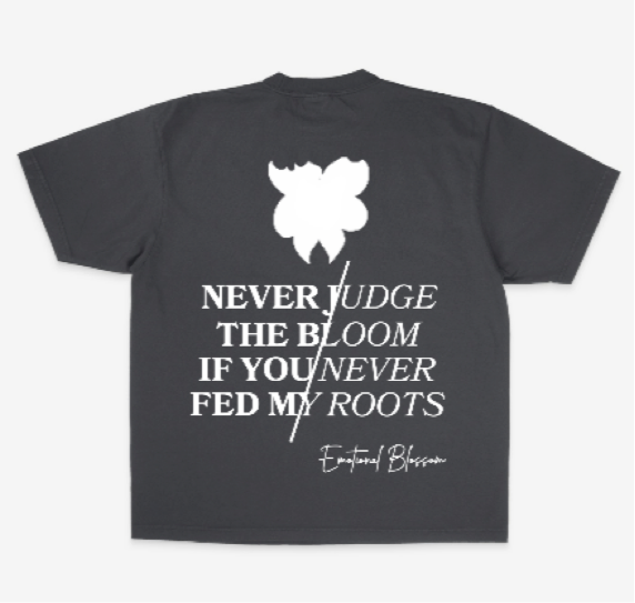 Emotional Blossom Oversized Heavyweight TEE (Gray)