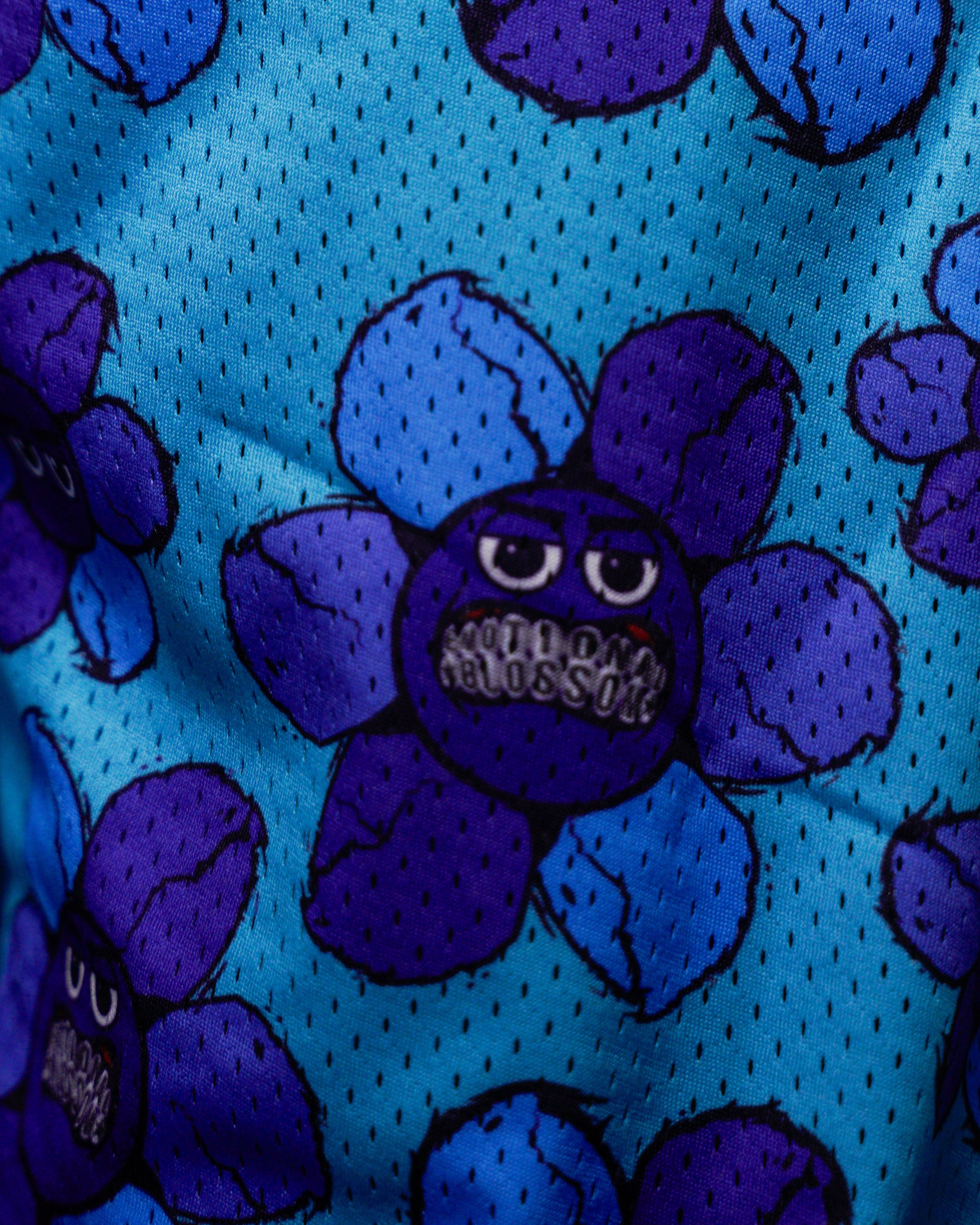 Emotionlal Blossom Mesh Shorts (Blue)